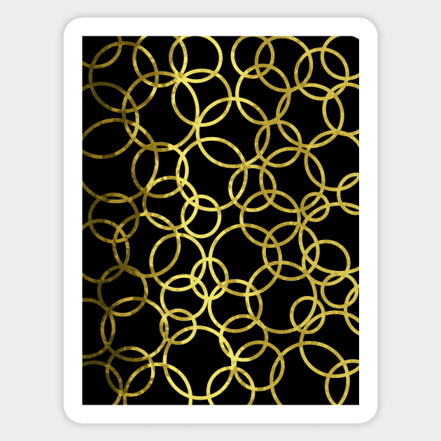 Gold Circle Abstract Sticker by SartorisArt1